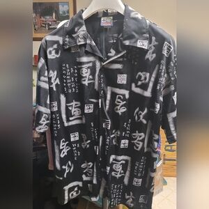 BLUE TIBET casual vintage button-down club shirt XL